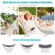 2-person hammock stand with powder-coated steel frame, adjustable heights, and carrying bag for outdoor relaxation.