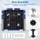 High back folding boat seat set base with easy assembly, compatible with 5"x5" swivel or pedestal, sturdy design.