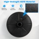 Close-up of the 27 lbs fillable round umbrella base stand made of high-strength HDPE material, designed for outdoor.