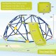 Kids climbing dome with slide and fabric cushion, blue, featuring a rust-resistant frame and safety handrails for.