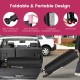 Foldable 10 x 10 feet pink pop-up canopy with wheels, portable design, ideal for outdoor events and easy transport.