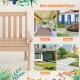 52-inch HDPE outdoor bench with backrest and armrests, ideal for porch, garden, or backyard relaxation.
