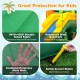 Reinforced slide guardrails and durable 840D+420D oxford fabric for safe play in the inflatable bounce house.