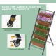 5-tier vertical raised garden bed with wheels, featuring durable PP containers and a sturdy metal frame for easy.