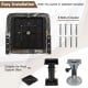 Folding boat seat installation kit with 8 bolts, featuring a 5" bolt hole spacing for versatile support base.