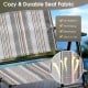 Gray breathable fabric of a patio folding sling chair, featuring rip-resistant and quick-dry properties for outdoor use.