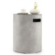 Outdoor weather-resistant tank hideaway table in gray, designed to fit a 20 lbs propane gas tank, ideal for patios.