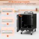 End-loading insulated food pan carrier with 81 quart capacity, featuring 270° door and wheels for easy transport.