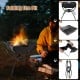 3-in-1 Camping Campfire Grill with Stainless Steel Grills Carrying Bag & Gloves - Gallery View 9 of 11