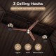 Double-roof hardtop gazebo with galvanized steel roof, featuring hanging hooks for lights and fans, ideal for outdoor.