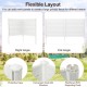Outdoor privacy fence screen in flat angle configuration, made of HDPE with wood-like texture, ideal for garden use.