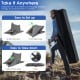Pop-up camping tent for 2-3 people in gray, featuring easy setup, rainfly, and carry bag for convenient transportation.