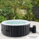 1350W electric heater pump with touch panel and LED display, designed for outdoor use with inflatable hot tubs.