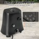 1350W electric heater pump in black with a smart touch panel and LED display, designed for outdoor inflatable hot tubs.