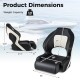 Captain bucket seat dimensions with waterproof PVC leather, ergonomic design, and 330 lbs weight capacity for boating.