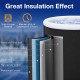 Close-up of the 66 Gal Outdoor Ice Plunge Tub showcasing its thick 6-layer material for superior insulation and.