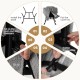 Step-by-step installation guide for the Modern Accent Chair with Folding Footrest and Head Pillow in Gray.