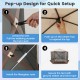 Pop-up gazebo tent with mesh netting walls, featuring an innovative design for quick setup and sun-proof oxford cloth.