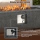 Control panel of the 42.5 inch fire pit table set with simple ignition system for easy flame adjustment.