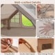 4-6 People Inflatable Camping Tent with Porch and Carrying Bag - Gallery View 11 of 11