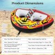 Towable Tube with Quick Connector and Drainage for Boating - Gallery View 4 of 10