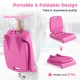 Foldable Outdoor Pool Chair with Handle and Back Support - Gallery View 7 of 9