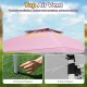 Top air vent of a pink 13x13 ft pop-up gazebo, enhancing stability and ventilation for outdoor gatherings.