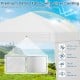Pop up canopy tent with silver-coated Oxford fabric, offering UPF50+ sun protection and fade resistance for outdoor.