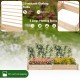 Raised garden bed featuring 2 planter boxes and 3 trellises made of durable natural fir wood for growing flowers and.