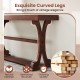 Narrow 52-inch vintage console table with open storage shelf, crafted from solid wood for living rooms and entryways.