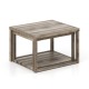 Gray nesting coffee table set with a spacious tabletop and bottom shelf, perfect for living room or office use.