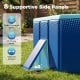 Non-inflatable portable swimming pool with 8 supportive side panels, 40° angle, and durable 5-layer PVC for outdoor fun.