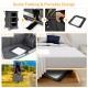 Folding camping storage cabinet with 3 shelves, waterproof oxford cloth, ideal for outdoor activities and easy.
