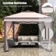 Double-vented 11 x 11 feet pop-up gazebo with breathable mesh, perfect for outdoor gatherings and sun protection.