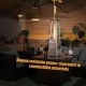 Portable stainless steel tabletop patio heater with glass tube, 10,000 BTU, designed for compact outdoor use.