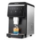 Nugget ice maker with stainless steel finish, dispensing chewable ice, producing 80 lbs daily for convenient use.