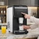 Nugget ice maker in a sleek design provides self-dispensing chewable ice, perfect for creating refreshing drinks at home.