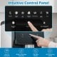 Intuitive control panel of the Nugget Ice Maker features indicators for water shortage and ice full, enhancing user convenience.