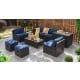 8 Pieces Patio Space-Saving Rattan Furniture Set with Storage Box and Waterproof Cover - Gallery View 7 of 11