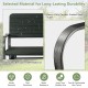 Close-up of the 2-seat porch glider showcasing weather-resistant HDPE material and powder-coated steel frame for.