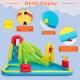 Detail view of the Inflatable Splash Jump Slide with multiple buckles, extra vent, and fastening belts for stability.