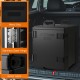 81 QT Hot Box Food Warmer with double buckles, stainless steel hinges, and menu slot for easy transport and serving.