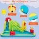 Detail view of the Outdoor Inflatable Water Bounce House showcasing multiple buckles, extra vent, and fastening belts.