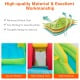 Close-up of the outdoor inflatable water bounce house featuring reinforced Oxford cloth and mesh netting for safety.
