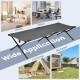 Folding camping cot in gray with sturdy iron frame, ideal for camping, hiking, or office naps. Supports up to 300 lbs.