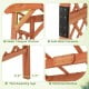 Detail of the 7 Feet Garden Wooden High Arbor Arch showing thick supporting legs and solid metal connectors for.