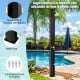 Adjustable 7.2 ft outdoor shower with rotating head, PVC construction, and stable base for easy installation by.