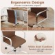 Brown office chair with ergonomic design, adjustable height, and padded seat for comfortable support in conference rooms.