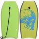 Lightweight bodyboard with a skull design, featuring EPS core and XPE deck, ideal for small to medium waves.