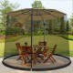 Outdoor umbrella table screen net for 9-10 ft umbrellas, made of 100% polyester, keeps bugs out while preserving your.